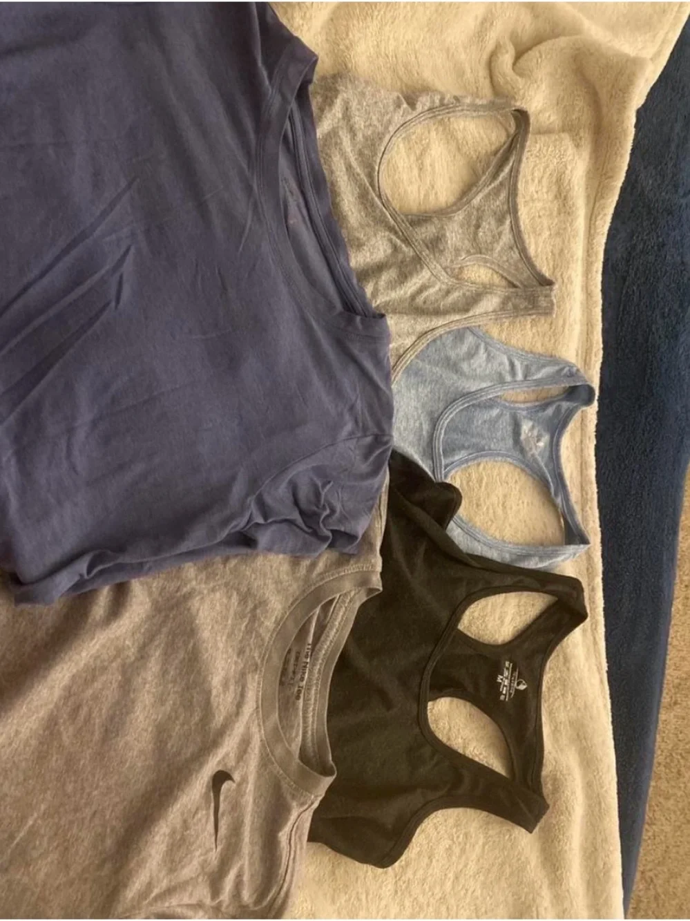 Mixed Casual Tank & Tee Bundle - Blue, Gray, Black
